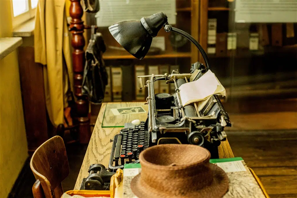 Oskar Schindler's Desk at Schindler's Factory Museum in Krakow